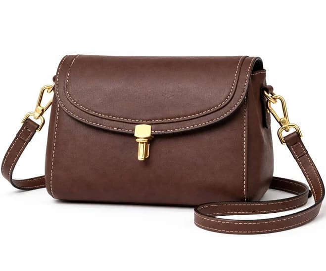 Genuine Leather Minimal Crossbody Bag