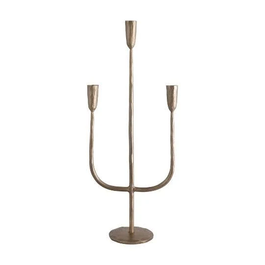 Creative Co-Op Hand-Forged Metal Candelabra