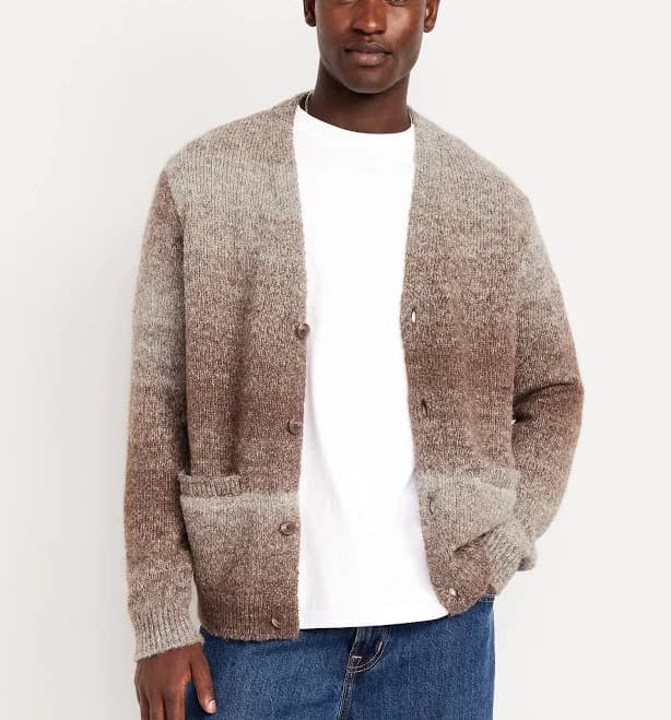 old navy Men's Wool-Blend Ombré Cardigan
