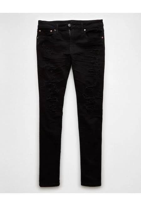 AE Men's AirFlex+ Ripped Skinny Jeans