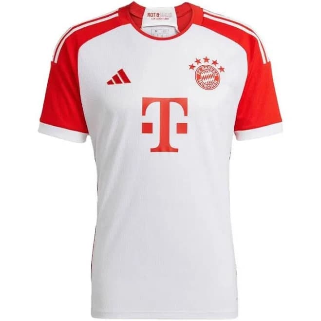 Adidas Fc Bayern 23/24 Home Jersey 'white Red'