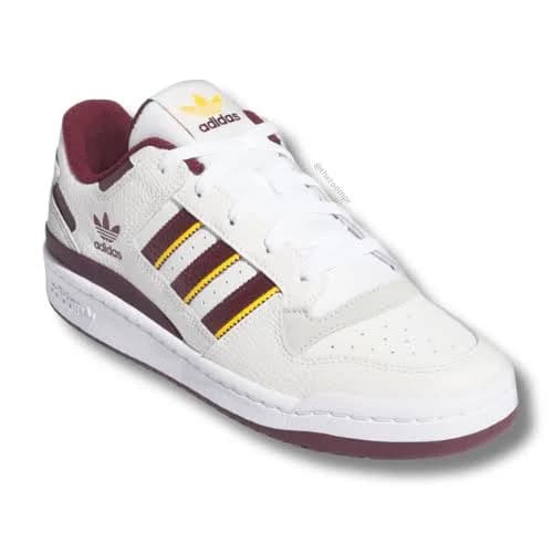 Adidas Forum Low CL - Core White / Team Maroon 2 / Cloud White 12