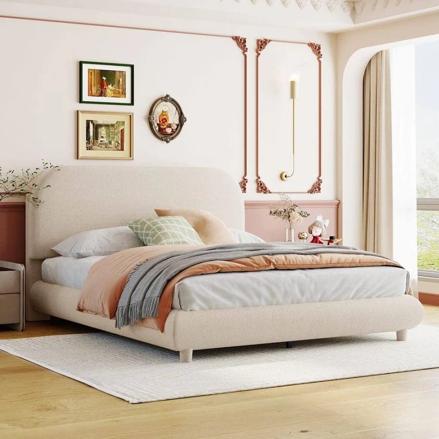 Polibi Upholstered Platform Bed Frame