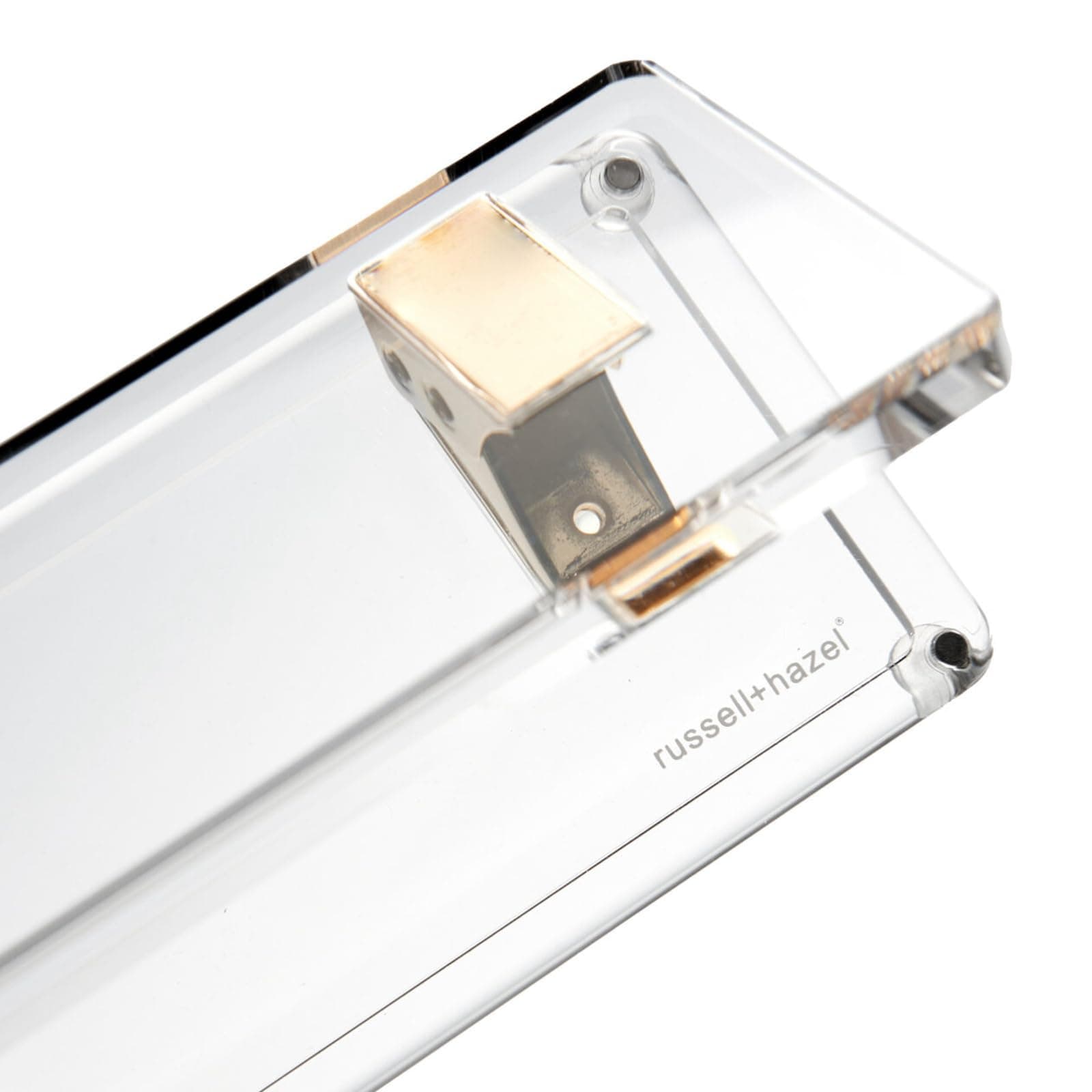 Amazon.com : russell+hazel Acrylic Signature Hole Punch, Clear with Gold-Toned Hardware, 11” x 2.75” x 2.75” 44629 : Arts, Crafts & Sewing