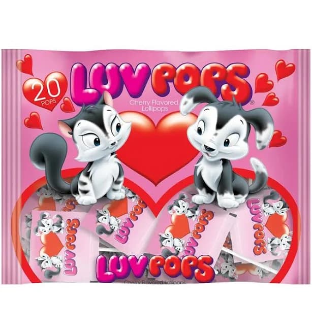 Luv Pops Cherry Lollipops