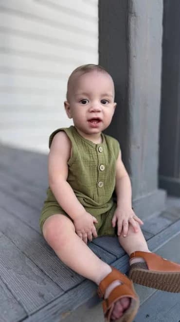 Sleeveless Organic Muslin Romper