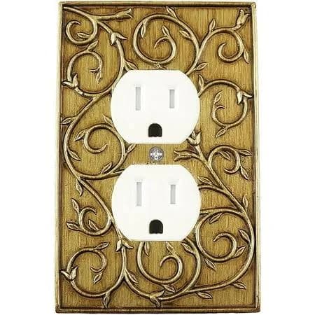 Meriville French Scroll Electrical Outlet Wall Plate Cover