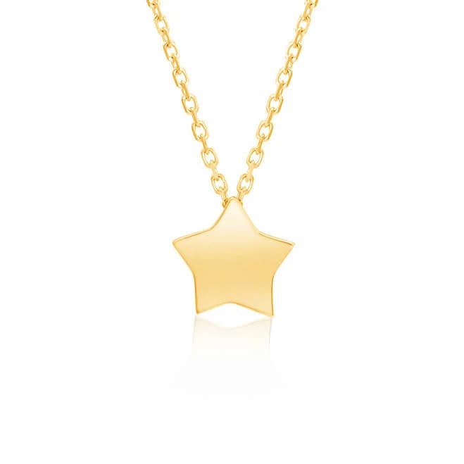 14K Gold Mini Wishing Star Necklace