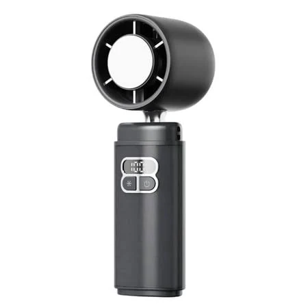 Portable Handheld Fan with Semiconductor Refrigeration, USB Rechargeable, Foldable High-Speed Operation, Digital Display, Quiet & Travel Friendly