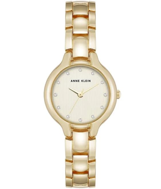 Anne Klein Women's Quartz Crystal Accented Dial