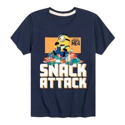 Despicable Me 4 Minion Snack Attack Graphic T-Shirt