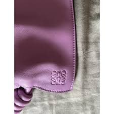 Flamenco leather handbag Loewe Purple in Leather - 54749339
