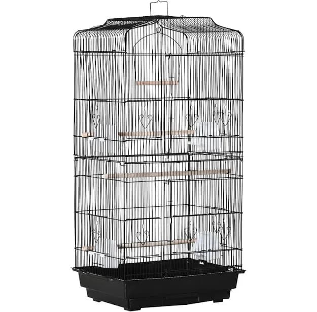 PawHut Large Metal Bird Cage with Stand