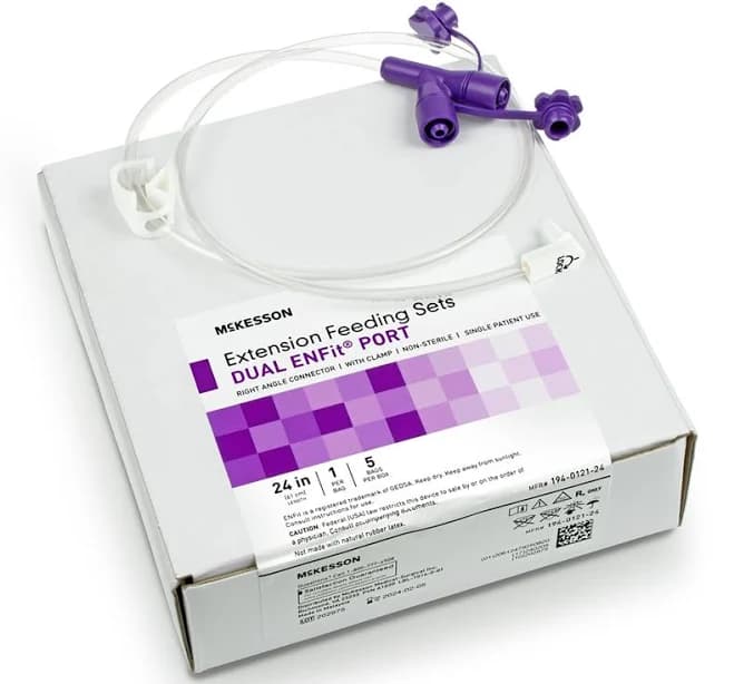 McKesson Enteral Feeding Extension Set 194-0121-24