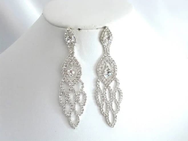 Rhinestone Dangle Earrings