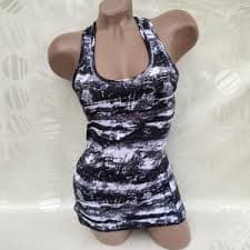 90s Vintage Womens Black White Top/tank Top Tie Dye. Size S-M. - Etsy