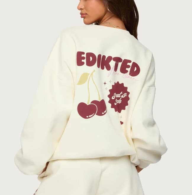 Edikted Women's Cherry Babe Sweatshirt