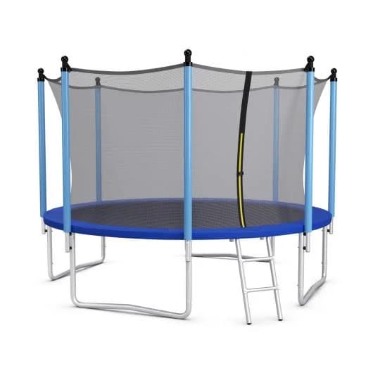 Outdoor Trampoline with Safety Closure ft丨Costway