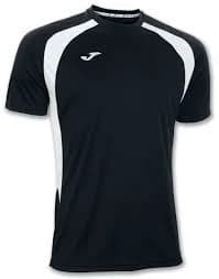 Joma 100014.102 Champion III Short Sleeved T-Shirt, Black-White, Size: 2XS