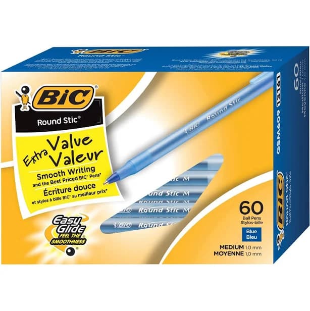 BIC Round Stic Xtra Life Ballpoint Pen