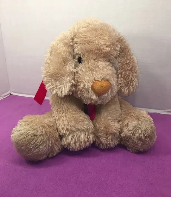 Vguc-14” Animal Adventure Tan Puppy Floppy Plush Brown Nose