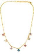 Panacea Multicolor Crystal Clover Charm Necklace | Nordstromrack