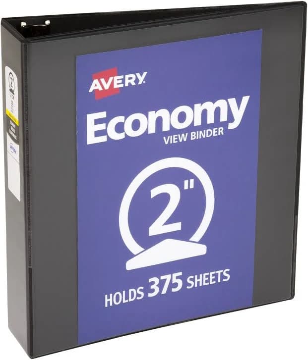 Avery Economy View Binder