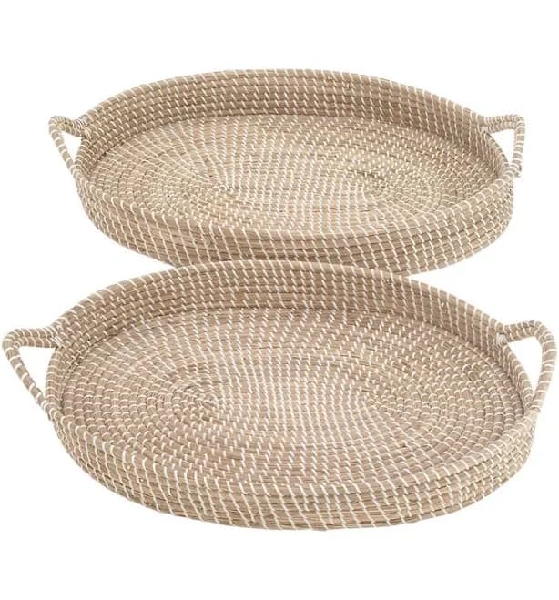 Birch Lane Brookhaven Seagrass Tray Set of 2