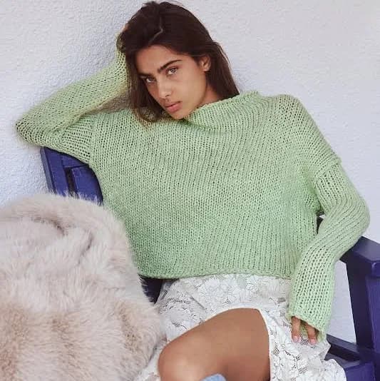 Free People Opal Rollneck Knit Sweater