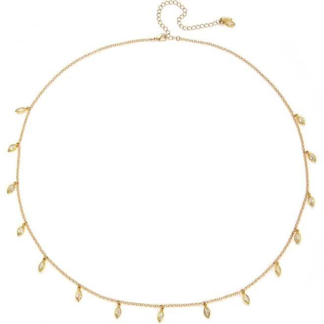 Ettika Crystal Droplet Thin Cha Body Chain
