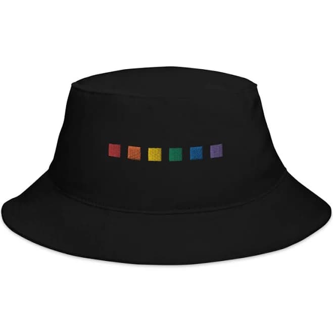 Rainbow Squares Bucket Hat