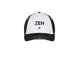 White and Black Baseball Cap - ZEN - Unisex — Regine Chevallier