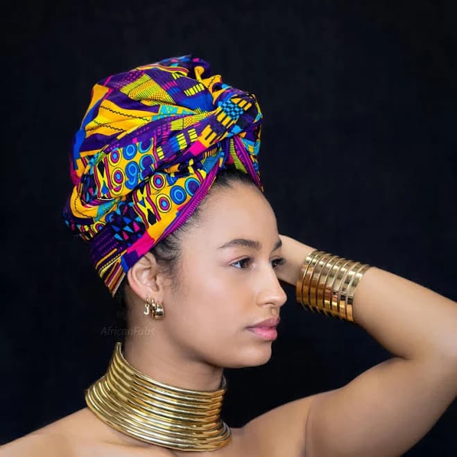 African Kente Headwrap