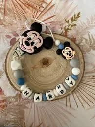 Mickey pacifier clip