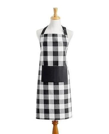 Elrene Home Fashions Farmhouse Living Buffalo Check Kitchen Apron with Pocket