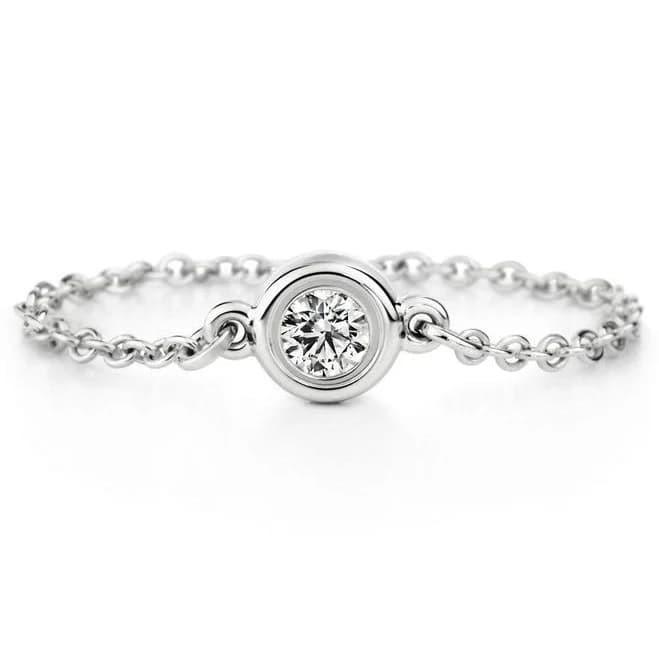 Sterling Silver Elsa Peretti Diamonds by The Yard Ring