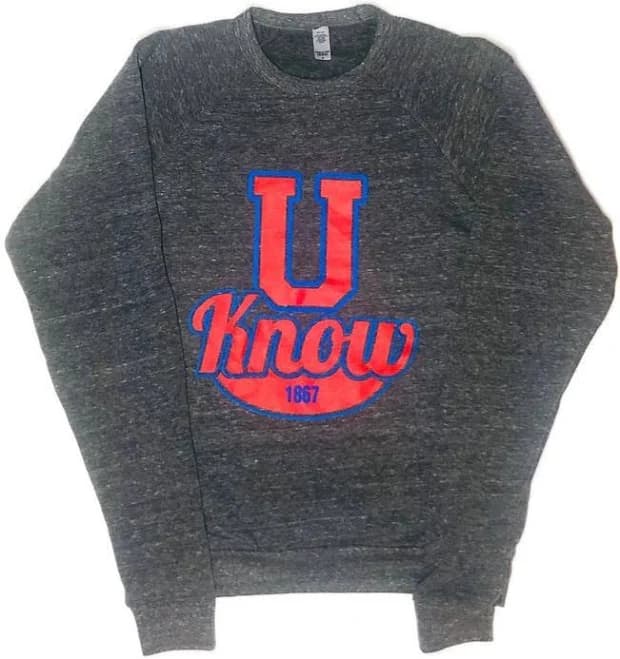 U Know! Raglan Crew Neck Sweatshirt