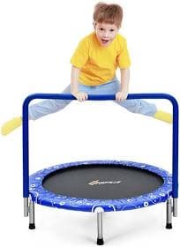 Costway 36'' Kids Trampoline Rebounder W/Full Covered Handrail & Pad