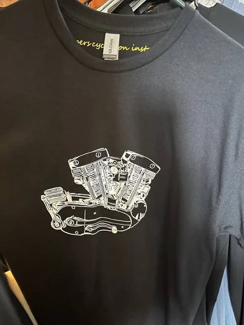 Harley Davidson Sportster Ironhead Engine Motor T Shirt Black Size