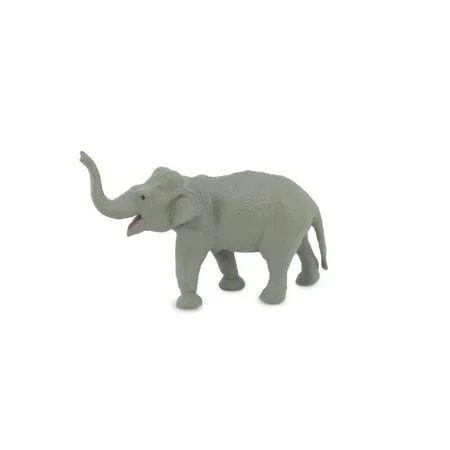 Asian Elephant Elephas Maximus Educational Rubber Animal Realistic Figure Lifelike Gift