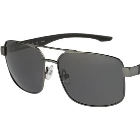 Metal Aviator Sunglasses Matte Gunmetal w/Smoke Lens