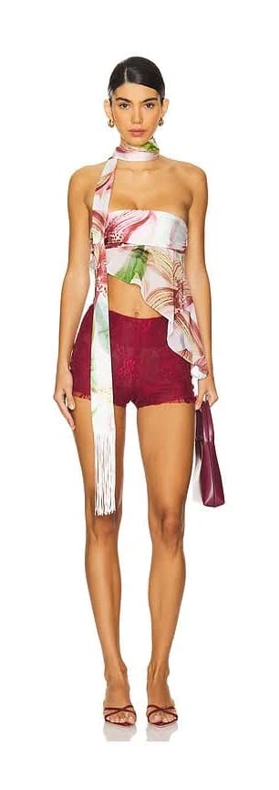 Jaded London Lucia Floral Corset Top