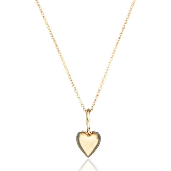 Gold Heart Pendant Necklace
