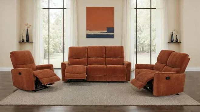 Coaster Navarro 3-Piece Upholstered Reclining Sofa Set