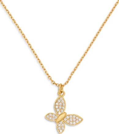 Kate Spade New York Pavé Butterfly Pendant Necklace