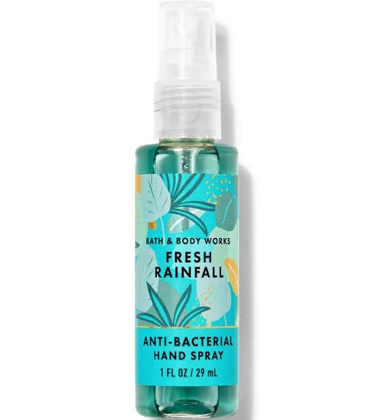 Bath & Body Works Fresh Rainfall Hand Sanitizer Spray