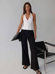 Ambient Wide Leg Pant Black | Princess Polly