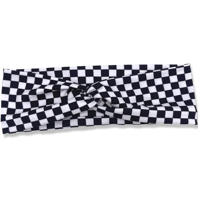 Happy Headband Co Checkered Knotted Headband