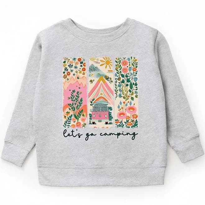 Let's Go Camping Van Youth Sweatshirt