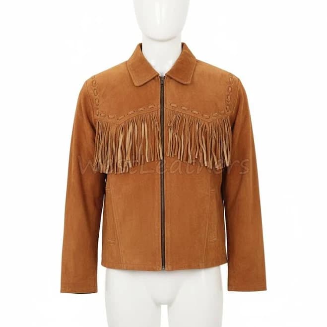 Cowboy Rodeo Men's Suede Fringe Jacket